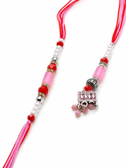 Dhiyona Set Of 2 Blue Evil Eye Resin Design Bhaiya Bhabhi Wraparound Rakhi