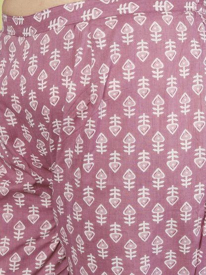 Dhiyona KL Women Off White Ethnic Motifs Pure Cotton Kurta with Trousers & Dupatta