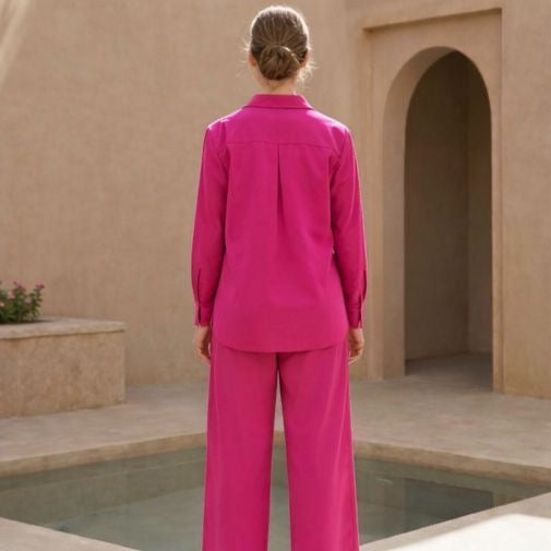 Molly Pink Cotton Co-ord Set