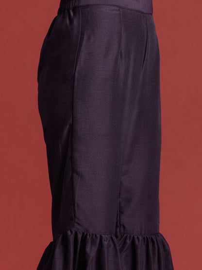 Dhiyona AN Ethnic Motifs Print Gotta Patti Kurta with Sharara & Dupatta