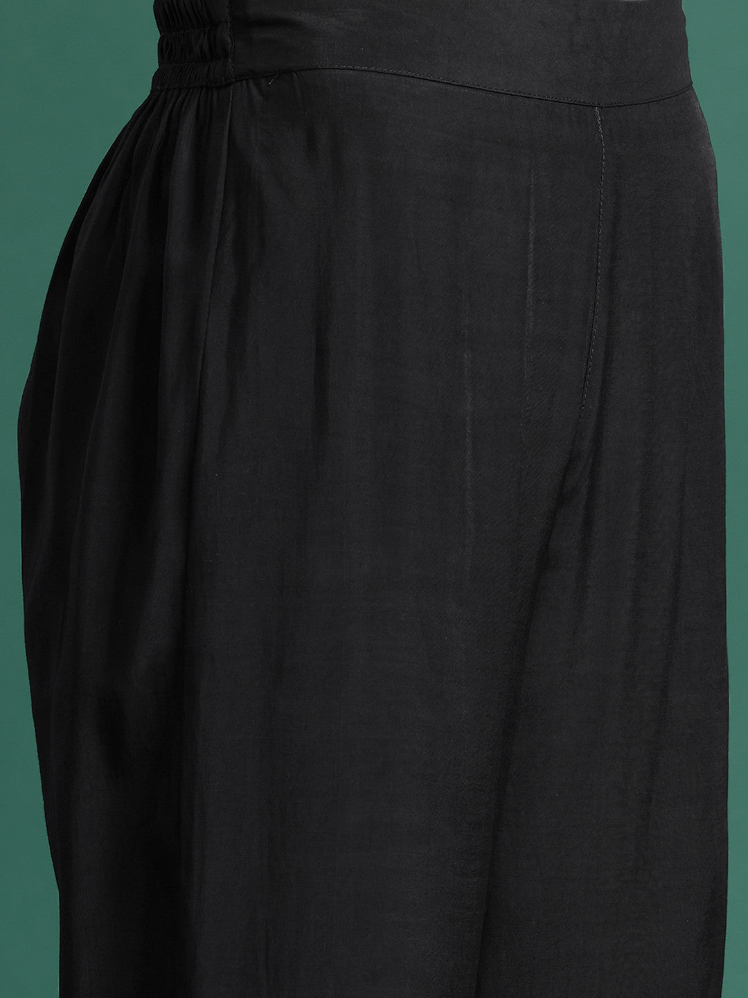 Empire Thread Work Kurta with Trousers & Dupatta