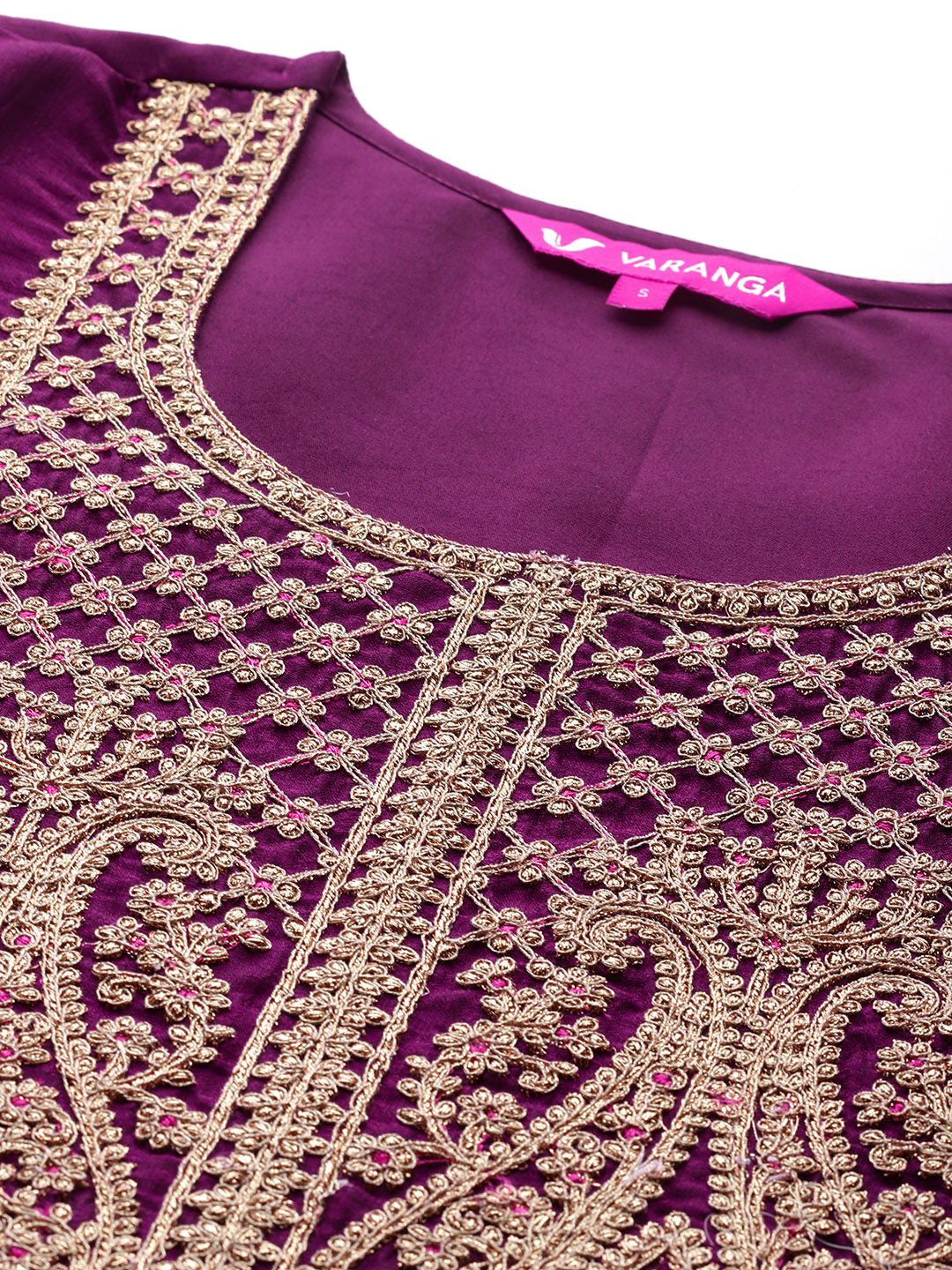Dhiyona VA Women Ethnic Motifs Embroidered Kurta with Palazzos & With Dupatta