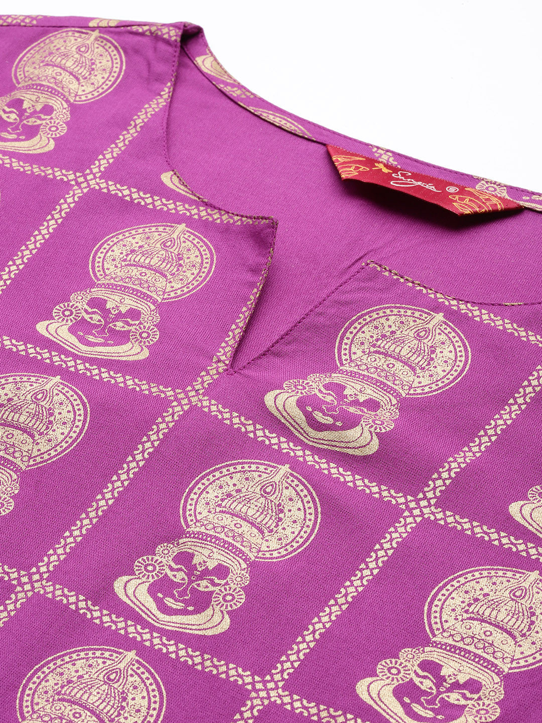 Ethnic Motifs Printed Straight Kurta with Trousers
