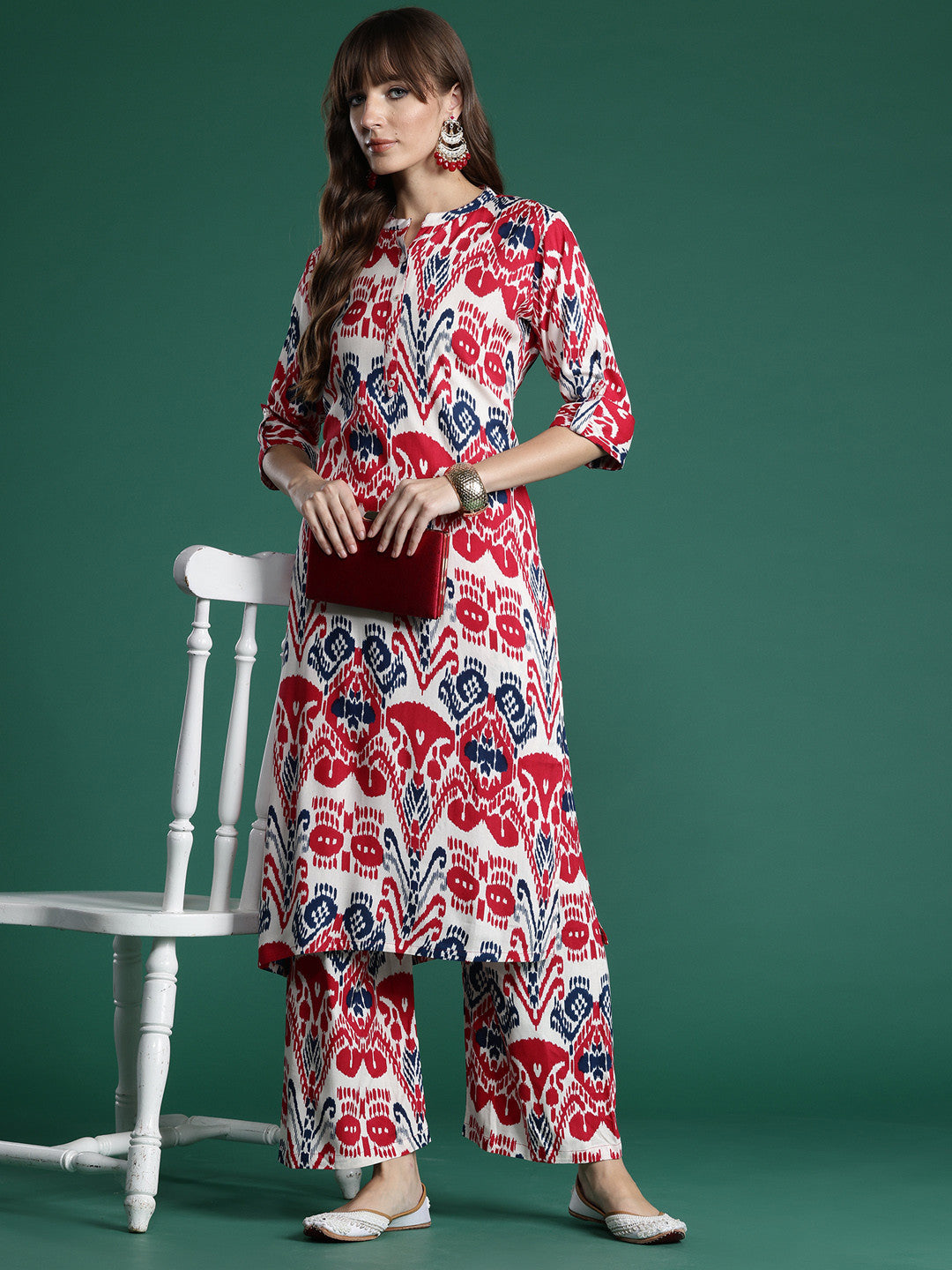 Ethnic Motifs Printed Kurta with Palazzos