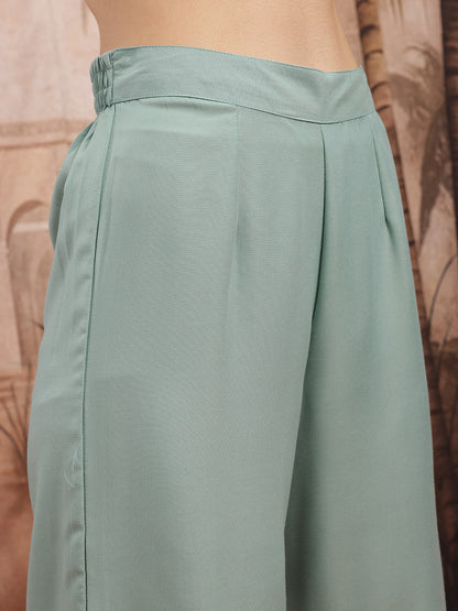 Regular Puff Sleeves Republic Day Kurta & Palazzos