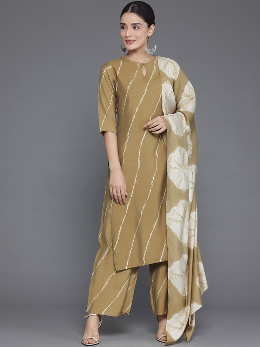 Printed Regular Kurta with Palazzos & With Dupatta