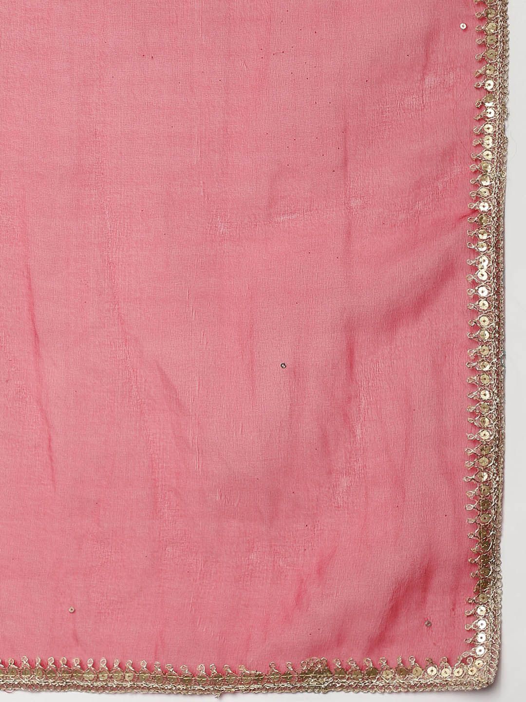 Dhiyona KL zardosi Yoke Design Regular Velvet Kurta With Trousers & Dupatta