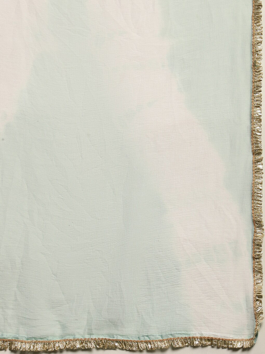 Printed A-Line Kurta With Trouser & Dupatta Set
