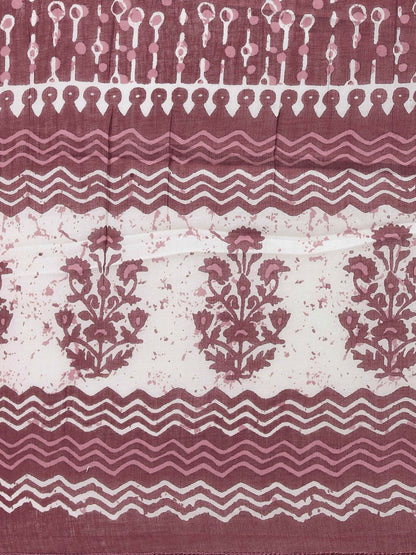 Dhiyona KL Women Pink & Off-White Printed Kurta with Trousers & Dupatta