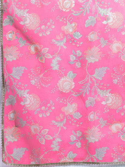 Panelled Sequined Kurta with Trousers & Dupatta
