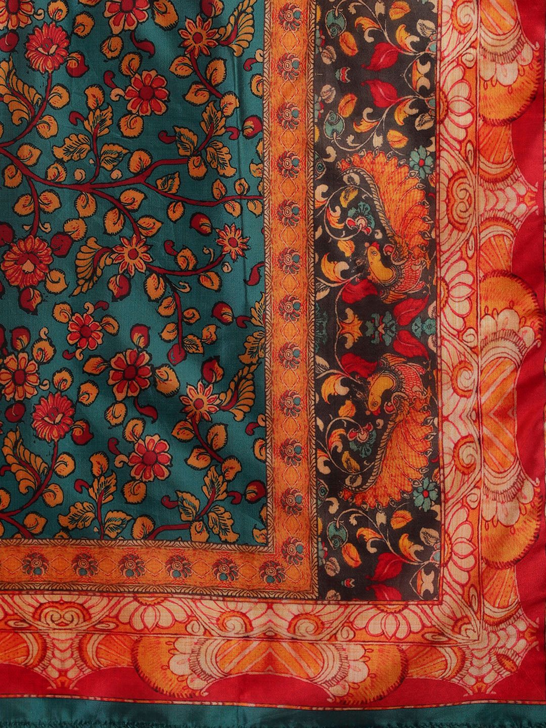 Rust Women Rust Yoke Design Kurta with Trousers & With Dupatta