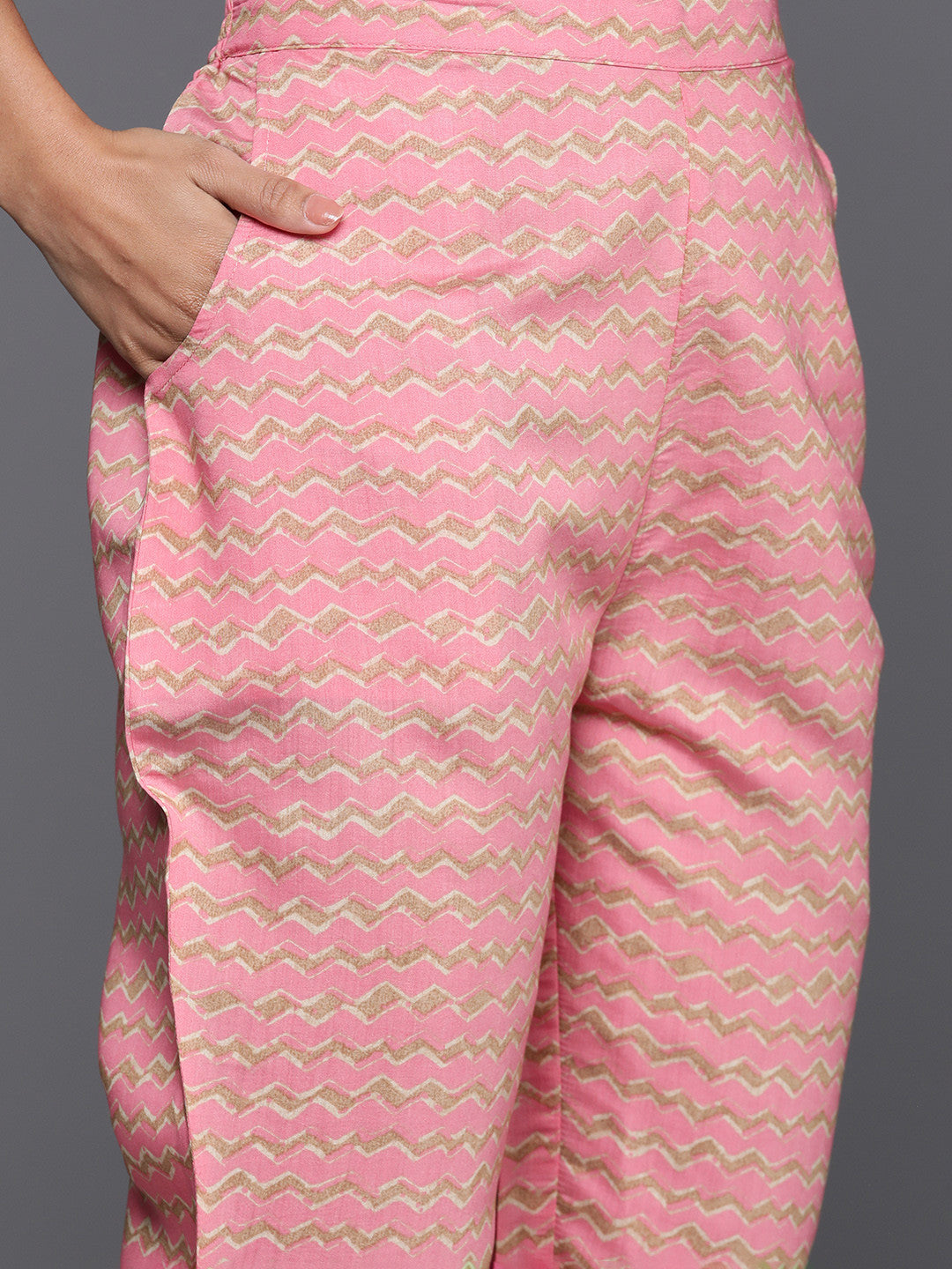 Floral Printed Regular Gotta Patti Kurta with Palazzos