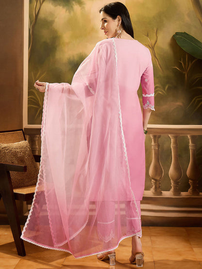 Women Embroidered Kurta Set