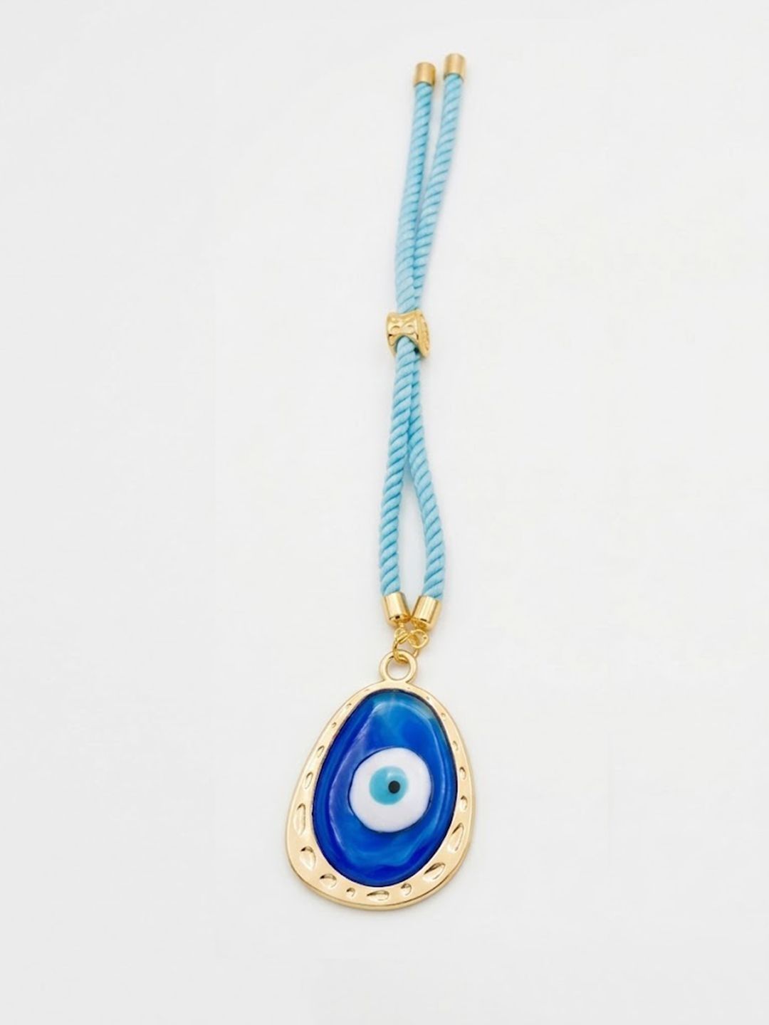 Dhiyona Set Of 2 Blue Evil Eye Bhaiya Bhabhi Wraparound Rakhi