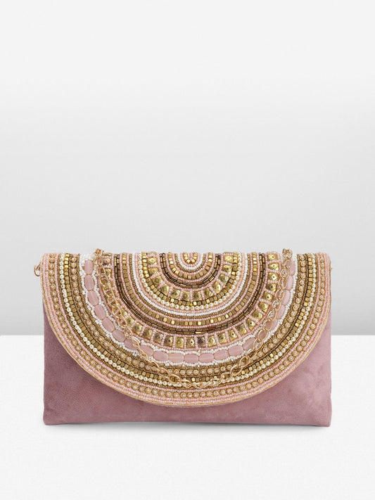 Dhiyona NR Embroidered Embellished Purse Clutch