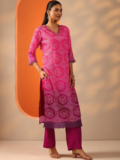Women Ethnic Motifs Printed Regular Kurta with Trousers & With Dupatta