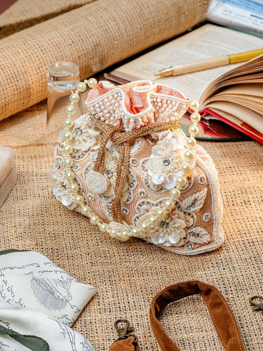 Dhiyona NR Embellished Potli Clutch