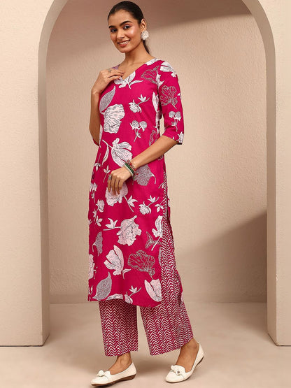 Women Floral Printed Regular Kurta with Palazzos