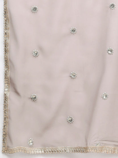 Dhiyona HOP Ethnic Motifs Embroidered Sequinned Jashn Kurta with Sharara & Dupatta