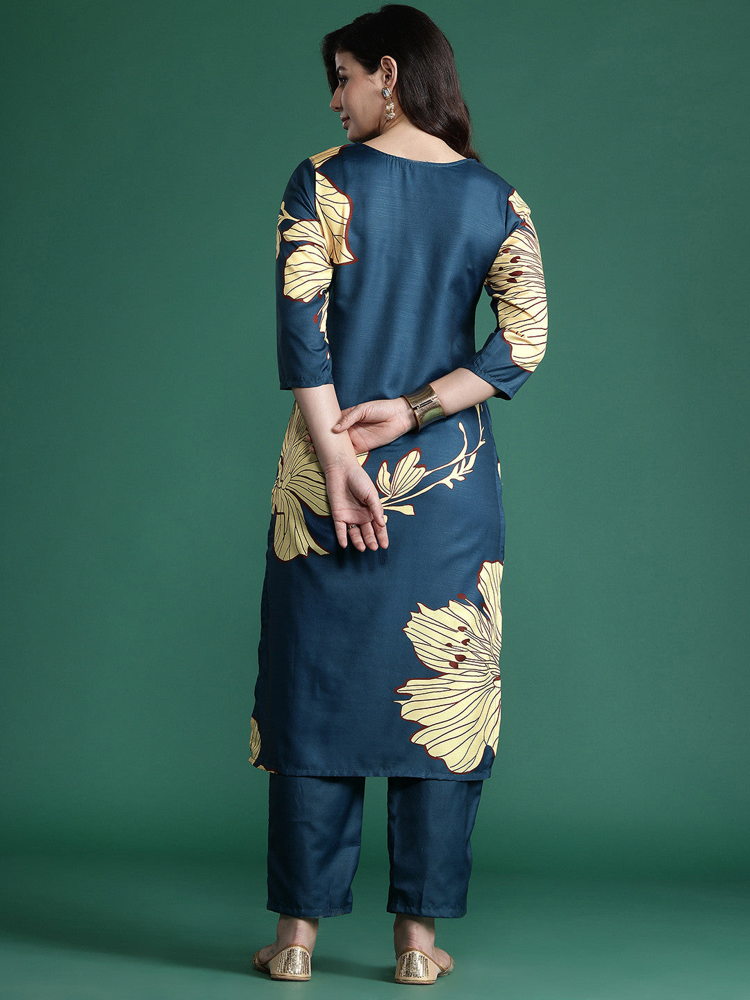 Floral Printed Kurta with Trousers