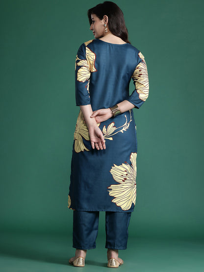 Floral Printed Kurta with Trousers