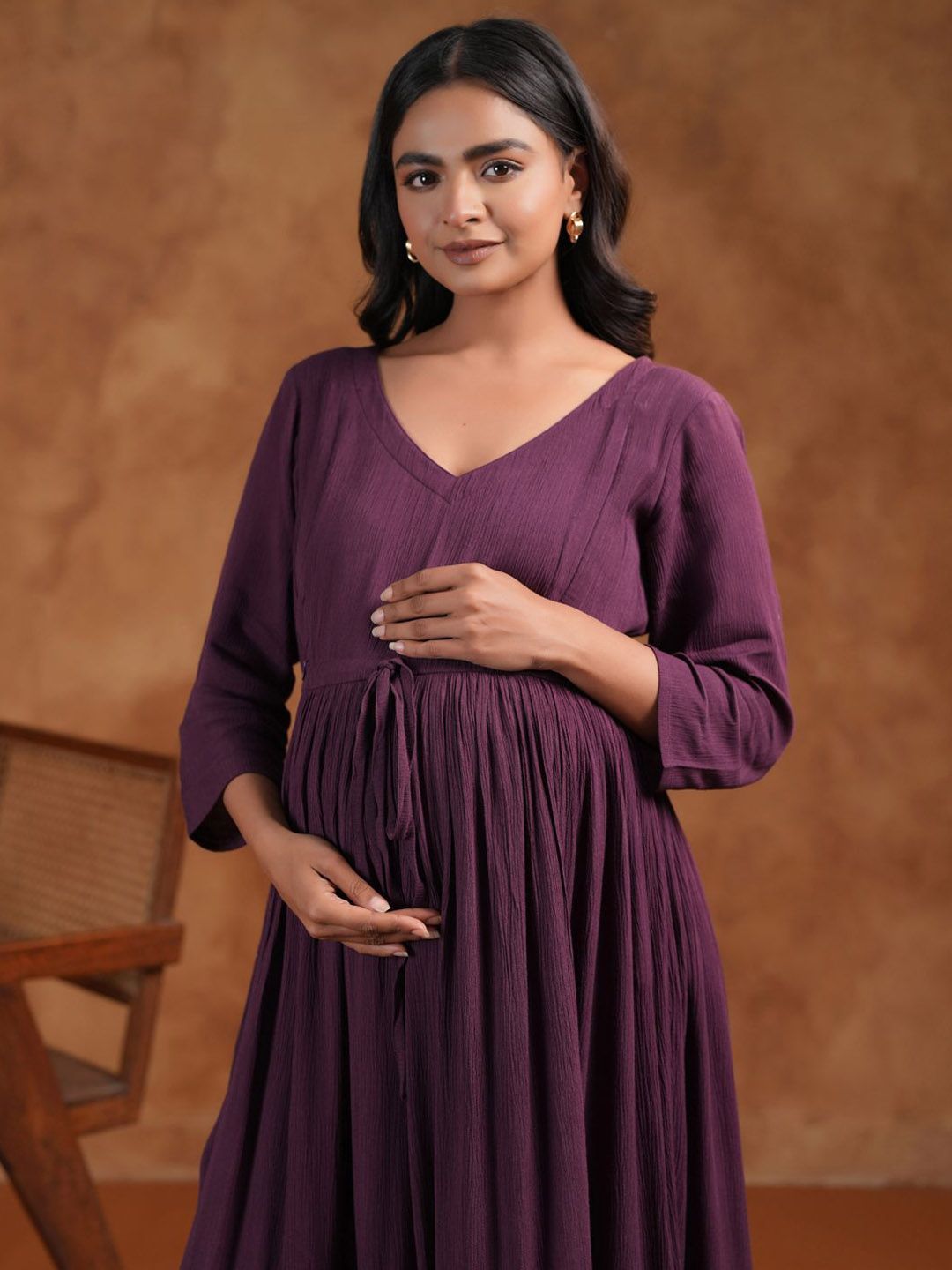 Dhiyona AY Women's Fit & Flared Maternity Ethnic Dresses