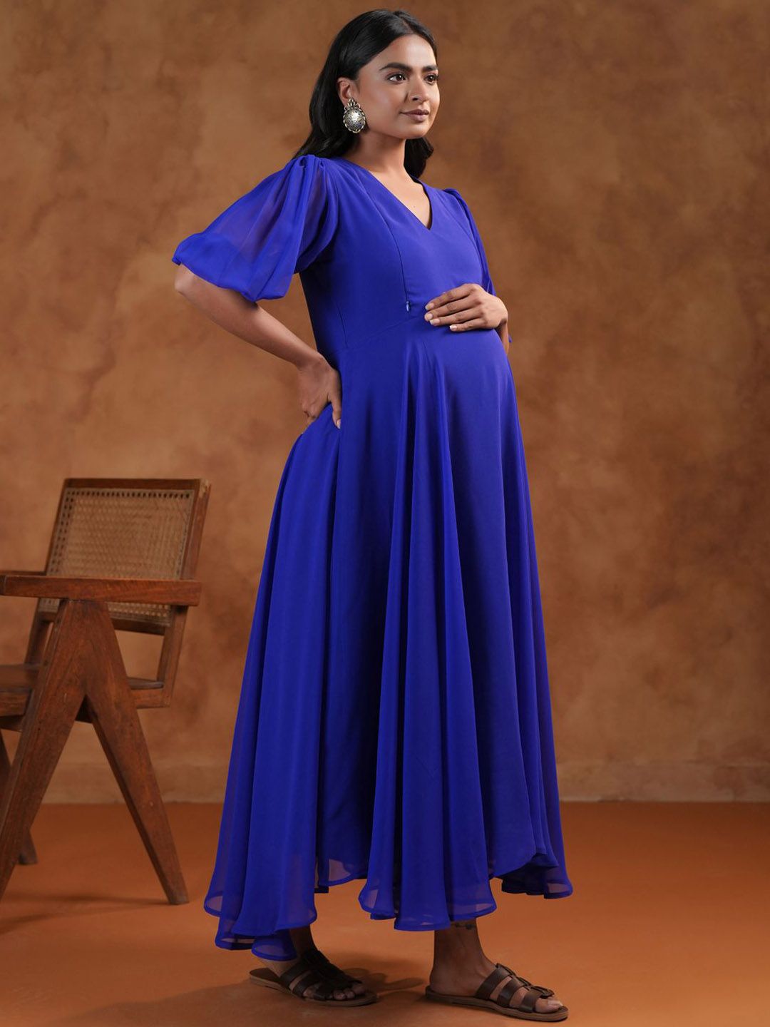 Dhiyona AY Women's Fit & Flared Maternity Ethnic Dresses