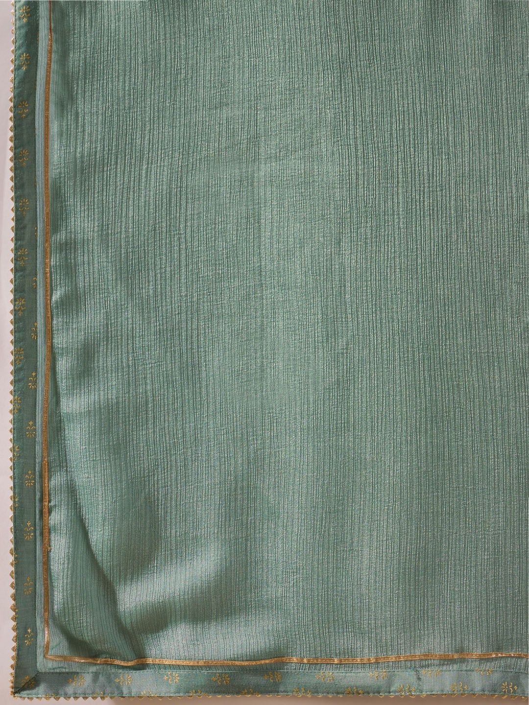 Dhiyona KL Ethnic Motifs Embroidered Panelled Kurta with Palazzos & With Dupatta