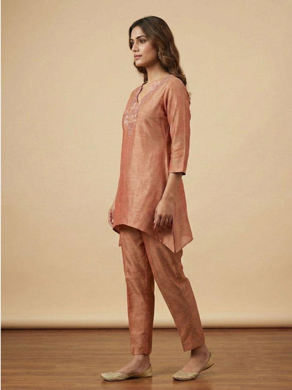Prisha Jasper Embroidery Cotton Co-ord Set