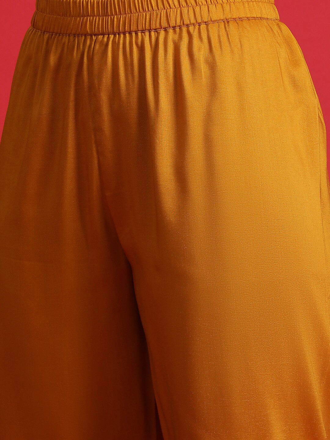 Ethnic Motifs Embroidered Sequinned Straight Kurta & Trousers With Dupatta