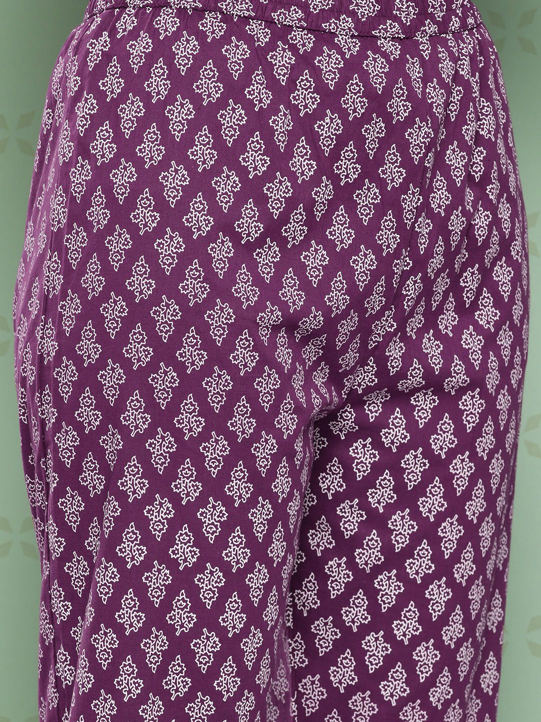 Dhiyona KL Women Ethnic Motifs Printed Empire Gotta Patti Kurta with Trousers & With Dupatta