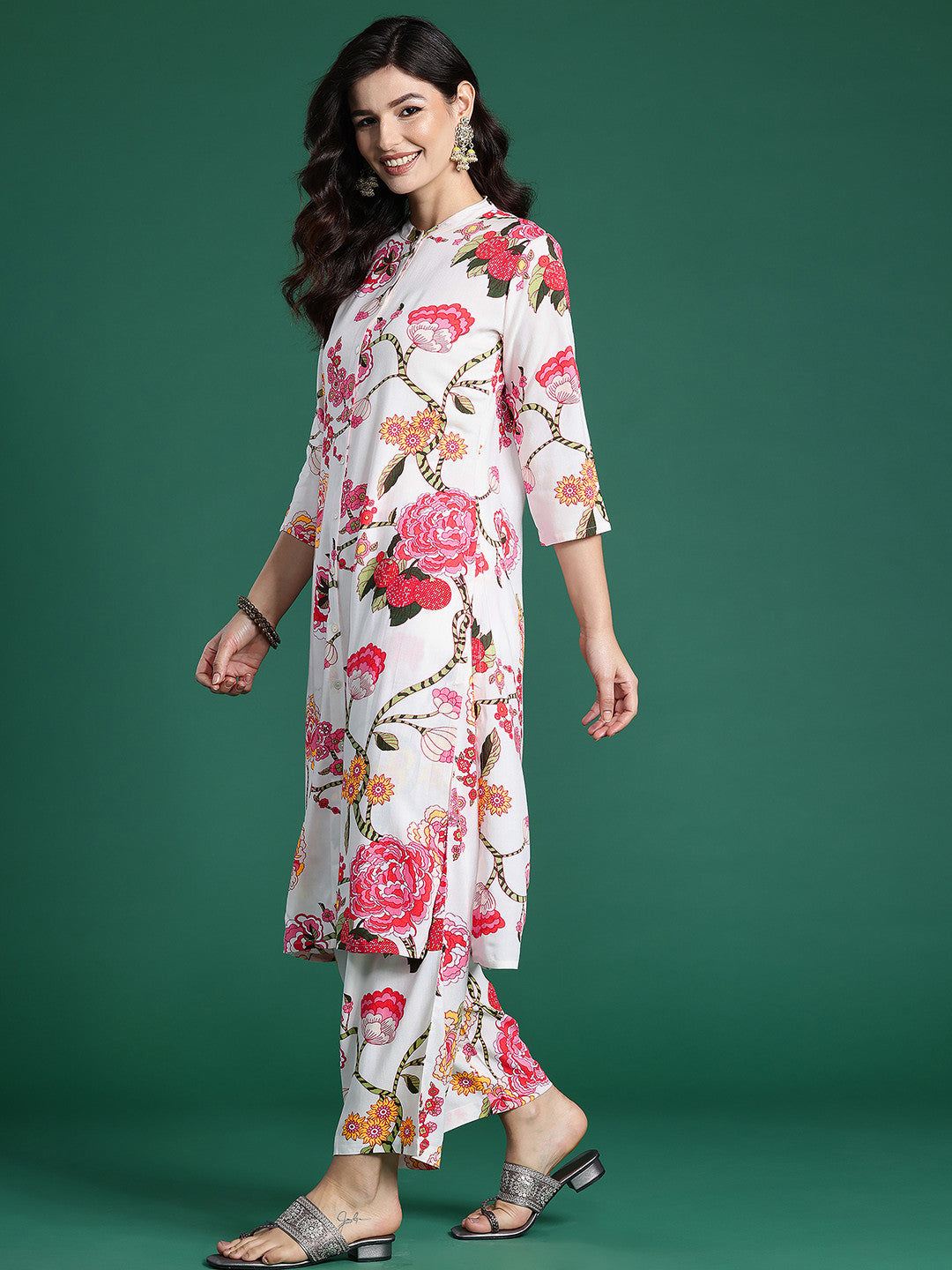 Floral Printed Kurta with Palazzos