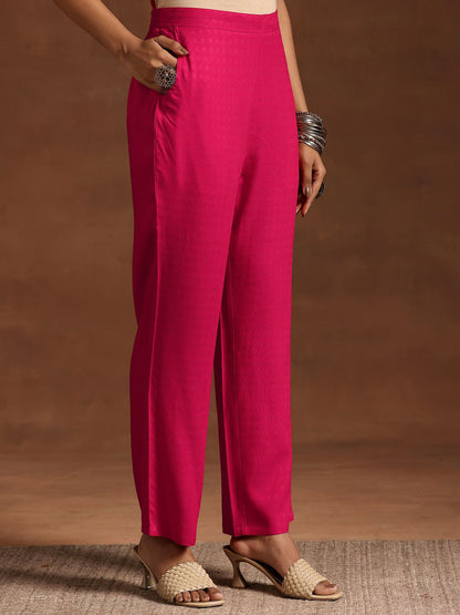 Women Pleated Kurta with Trousers