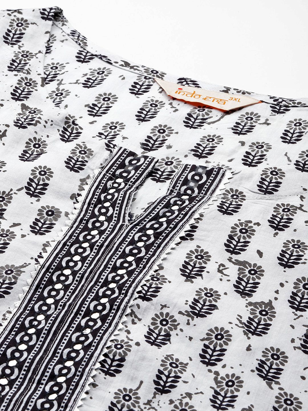Dhiyona Women's Floral Printed Kurta with Trousers & Dupatta