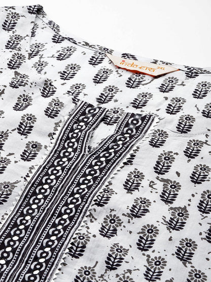 Dhiyona Women's Floral Printed Kurta with Trousers & Dupatta