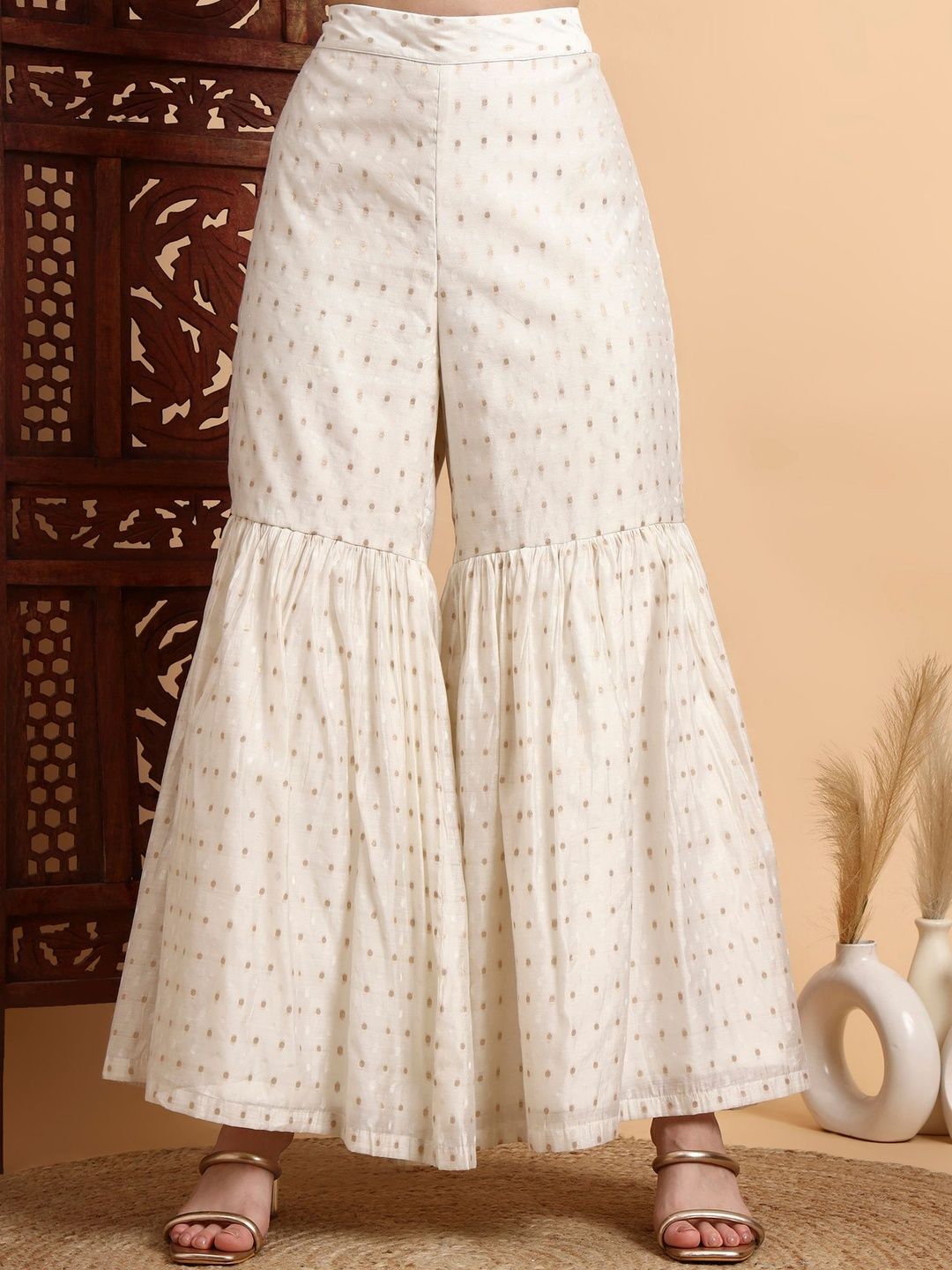Dhiyona HOP Embroidered Angrakha Kurta & Sharara With Dupatta