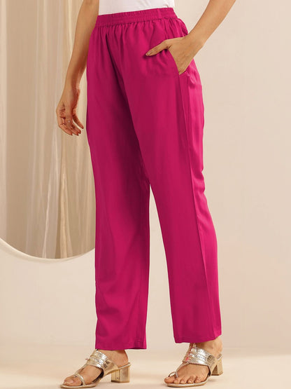 Women Ethnic Motifs Embroidered Regular Thread Work Kurta with Trousers