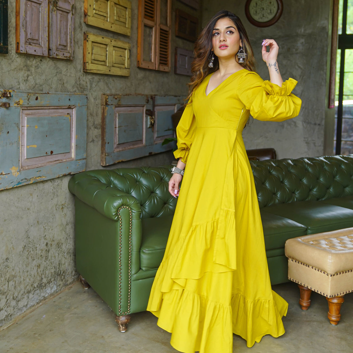 Bunaai Bella Cotton Maxi Dress