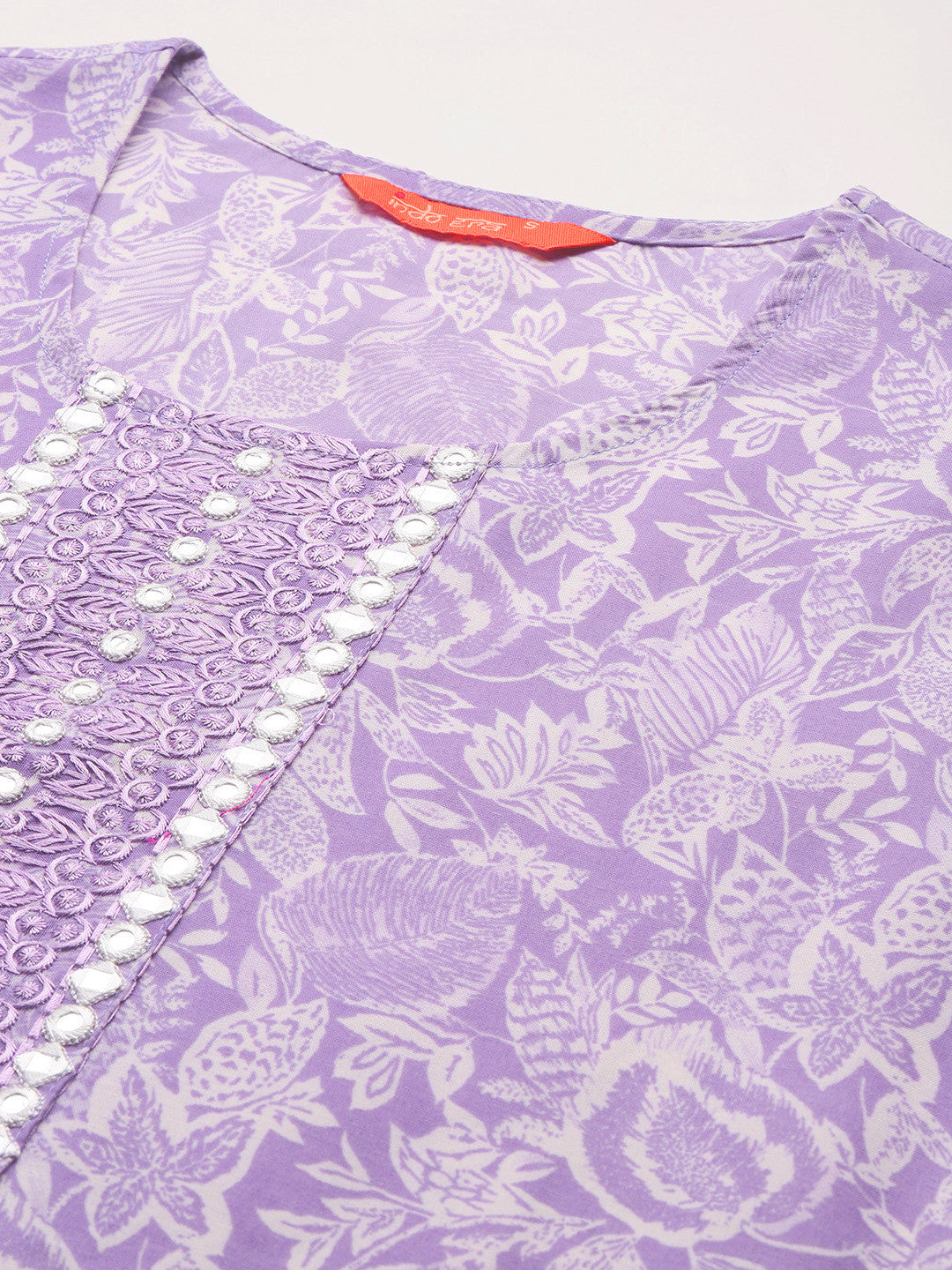 Floral Printed Kurta with Trousers & Dupatta