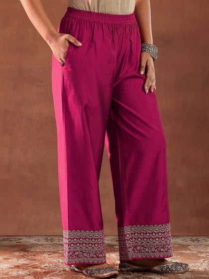 Women Ethnic Motifs Regular Kurta with Trousers & With Dupatta