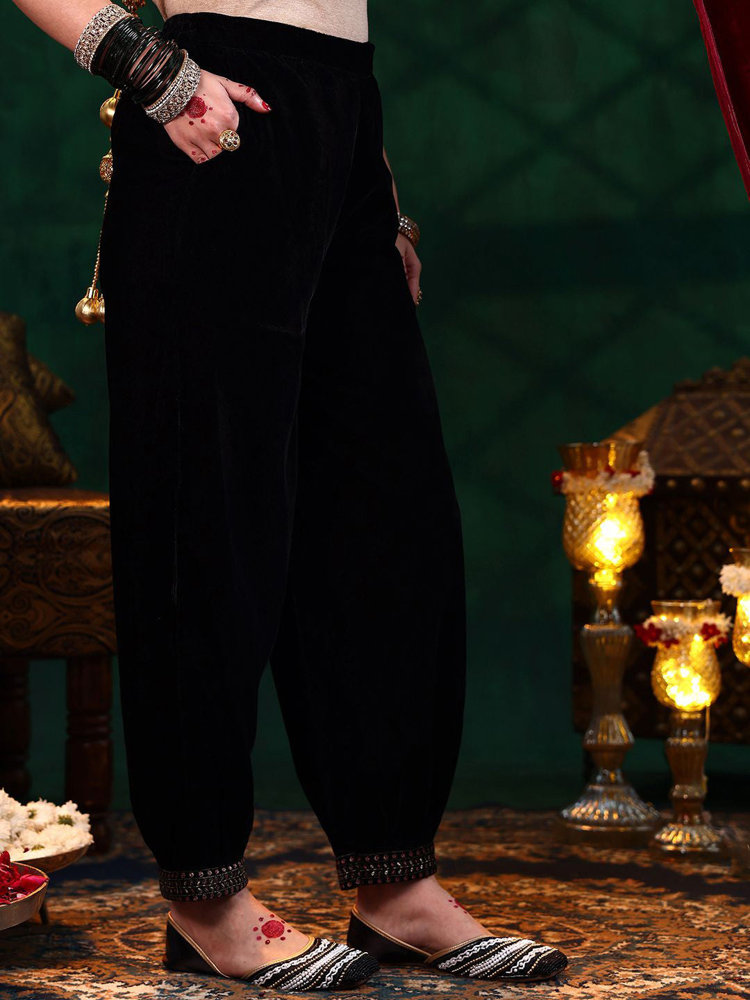 Women Floral Embroidered Kurta with Salwar & Dupatta
