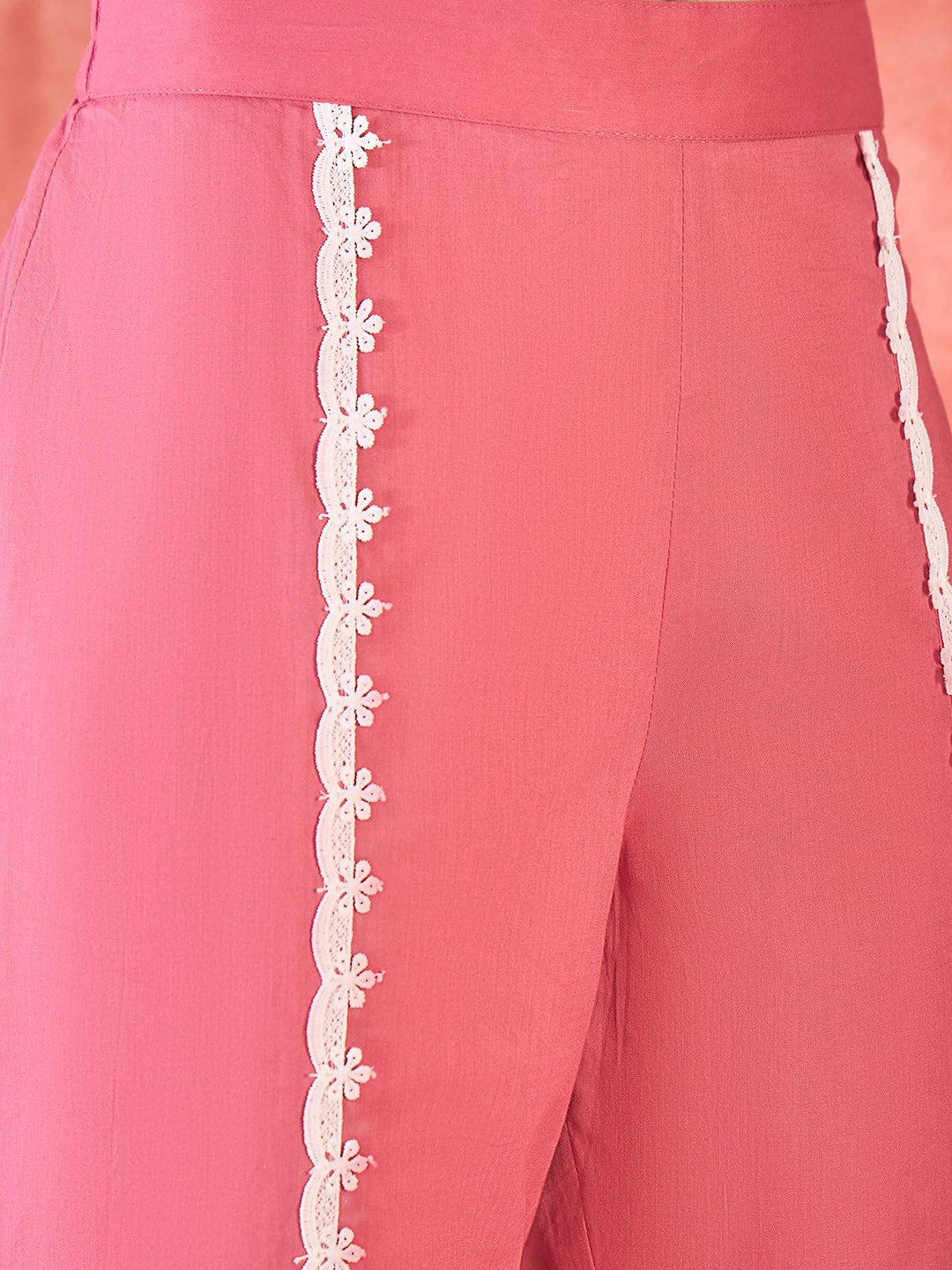 Chikankari Embroidered 100% Cotton Kurta & Dhoti Pants