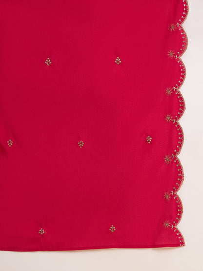 Dhiyona CH Embroidered Anarkali Kurta Set Eith Dupatta