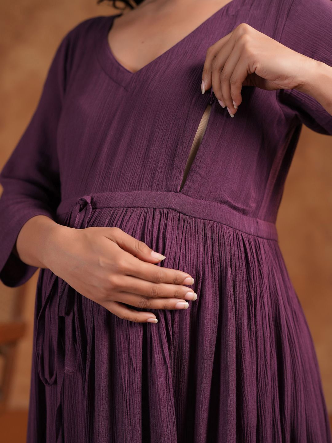 Dhiyona AY Women's Fit & Flared Maternity Ethnic Dresses