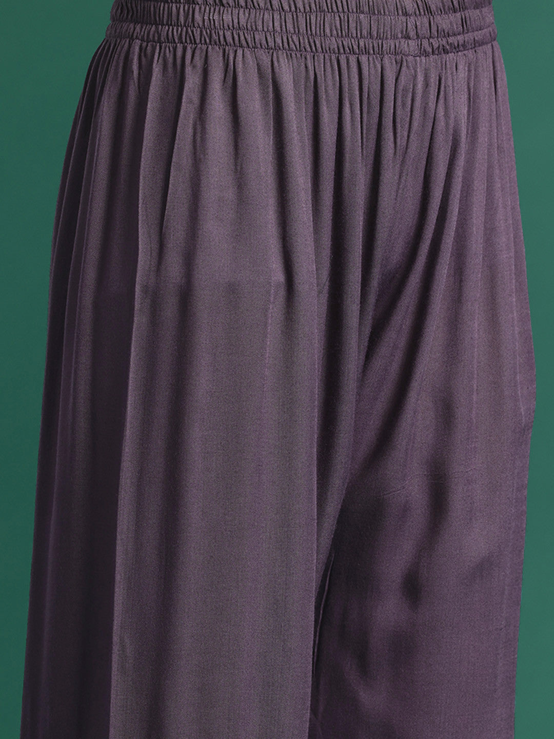 Floral Embroidered Regular Thread Work Kurta with Palazzos