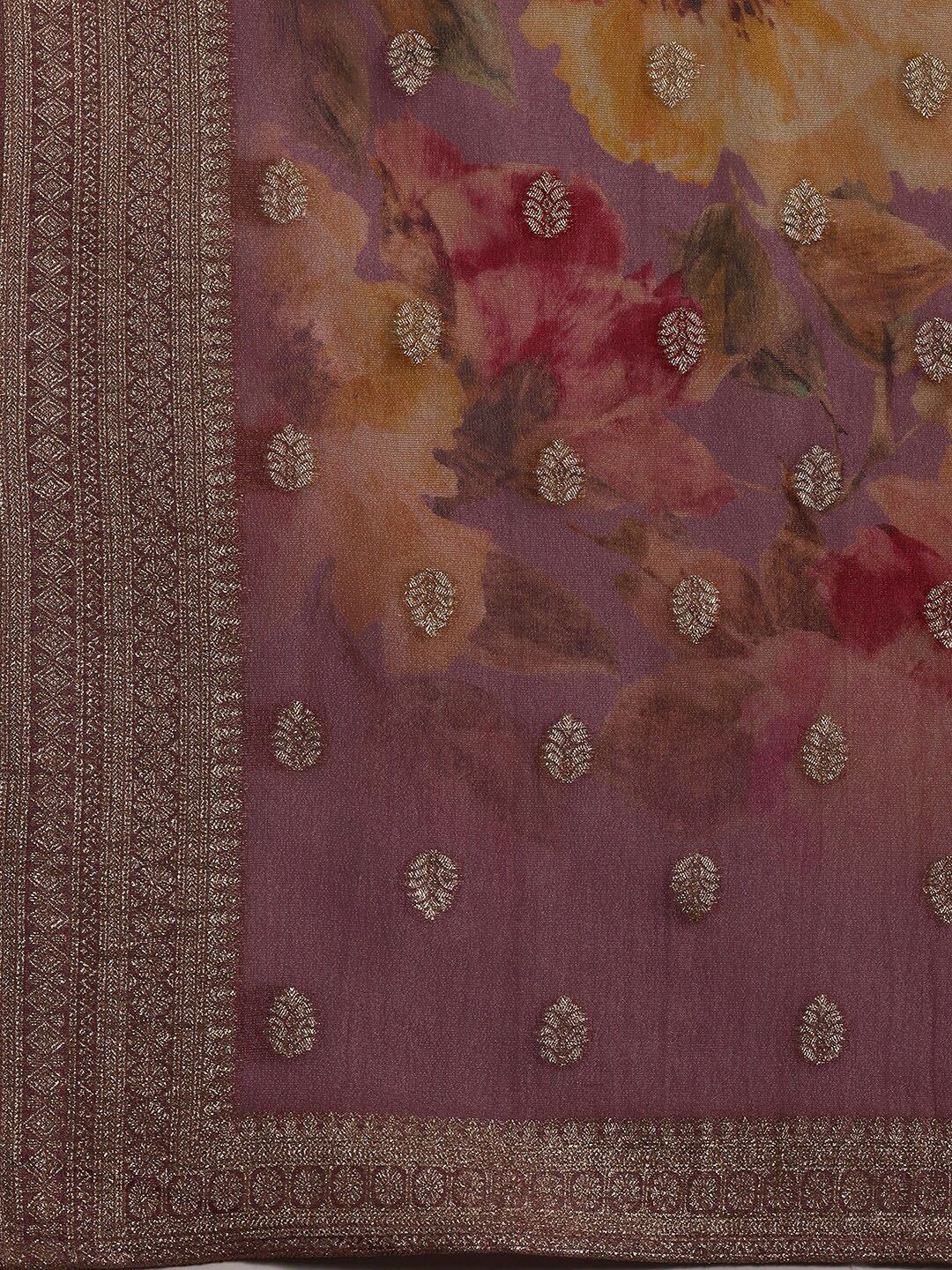 Dhiyona LL Floral Printed Regular Kurta with Palazzos & With Dupatta
