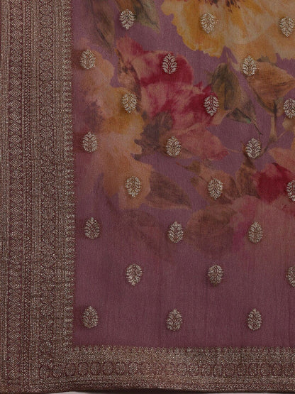 Dhiyona LL Floral Printed Regular Kurta with Palazzos & With Dupatta