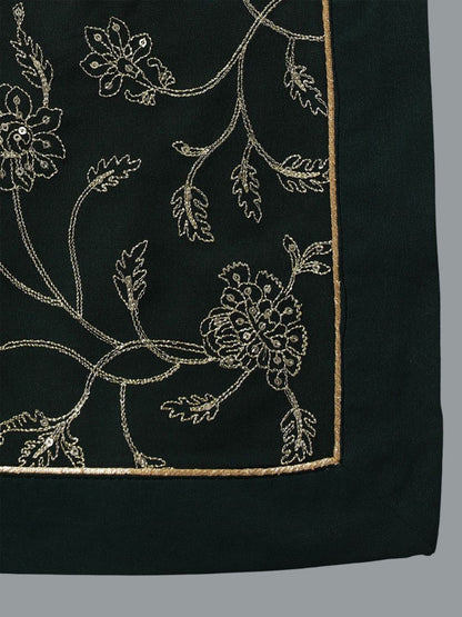 Dhiyona KL Floral Embroidered Round Neck Straight Kurta with Palazzos & Dupatta