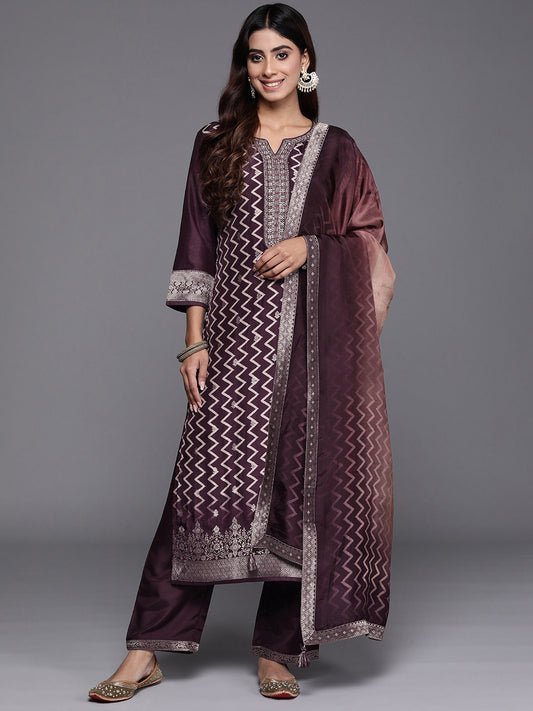 Women Printed Regular Kurta with Palazzos & Dupatta
