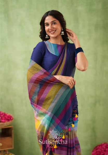 Dhiyona SS Mul Tones – Vibrant Checks Edition